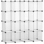 Modular shelf Homcom 125x32x125cm., black/white