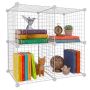 Modulinis lentynos kubas Relaxdays, 1 kubas, Balta, 37 × 75 × 37 cm