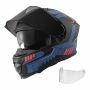 Modular motorcycle helmet VEVOR V-80, with flip-up front, double visor, 39 × 29 × 28 cm