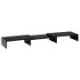 Monitor stand, up to 2 monitors, Black, 80–117 × 23.5 × 10 cm