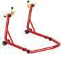 Motorcycle rear wheel stand, With U and L-shaped forks, Red, 69 × 34.5 × 58.5 cm