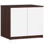 Mezzanine for wardrobe NORE S60, dark brown/white
