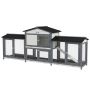 Cage for small animals, with running area, 230 × 53 × 93.5 cm
