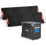 Nešiojama elektrinė VEVOR LW3000, 2 saulės baterijos po 200 W, 60,9 × 45,7 × 29,4 cm