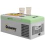 Portable car refrigerator, 16 l, Green/gray, 60 × 32 × 26 cm