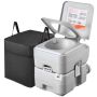 Portable toilet VEVOR Air pump20L, 20 l waste tank, 43.5 × 35.5 × 43 cm