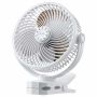 Portable fan VEVOR Lok-M8AG, with clip, White, 26 × 30.5 × 11.2 cm