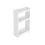 Freestanding shelf with 3 compartments, white