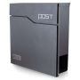 Modern mailbox, dark gray