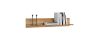 Shelf 155x18x16 cm, natural wood color