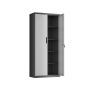 Document cabinet 40x80x180cm., black/gray