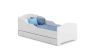 Children's bed Michas with drawer and mattress 164 cm x 85 cm x 63 cm
