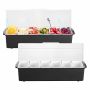Condiment serving dish VEVOR C-1220, 6 compartments, 2 pcs, 540 × 220 × 180 mm