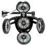 Hanging infrared zone Gabbiano GD-505W, 5 heating heads