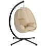 Hanging egg-shaped chair, 125 × 95 × 170 cm