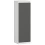 Hanging display case AKORD W30 CLP, 1 door, 3 shelves, white/gray, 30 × 99 × 30 cm