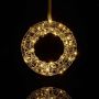 Pakabinamas LED šviesos žiedas Relaxdays, Sidabrinė, Ø 25 × 5 cm