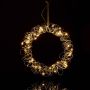 Pakabinamas LED šviesos žiedas Relaxdays, Sidabrinė, Ø 30 × 4 cm