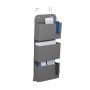 Pakabinamas organizatorius Relaxdays 10045950.0, 3 skyriai, Pilkas, 31 × 75 × 10 cm