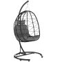 Hanging rocking chair Outsunny 102x102x195cm., black