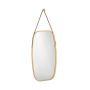 Pakabinamas veidrodis Relaxdays 10026501.0, Ovalus, Rudas, 43,5 × 76,5 × 1,5 cm