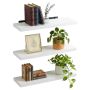 Pakabinamos lentynos Relaxdays, 3 vnt, 4 × 80 × 23 cm