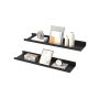 Pakabinamos lentynos SONGMICS, 3 vnt, Juodos, 40 × 2,5 × 10 cm