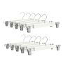Pakabos kelnėms ir sijonams Relaxdays, 10 vnt, Balta, 36 × 12 × 1,2 cm