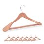 Pakabos kostiumams Relaxdays 10049799.0, 8 vnt, 45,5 × 24 × 5,5 cm