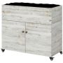 Raised bed Outsunny 110x50x95cm., white