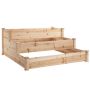 Raised bed Outsunny 120x120x56cm., light brown