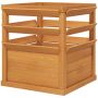Raised bed with slats, 65 × 65 × 73 cm
