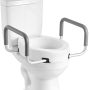 Raised toilet seat VEVOR SC7060NA-L-4, with two armrests, 560 × 499 × 245 mm