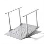 Ramp VEVOR JJLXMKPDSFS001, with double handrails, 1140 × 850 × 705 mm
