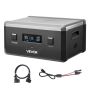 Additional battery VEVOR Q2400BP, 2160 Wh, Black/Gray, 38.7 × 27 × 19.6 cm
