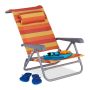 Paplūdimio gultas Relaxdays, Sulankstomas, 8 pozicijos