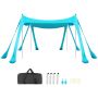 Beach tent VEVOR TM004, 8 sandbags, Green, 3 × 2 × 3 m