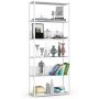 Freestanding shelf, 6 shelves, white, 80 × 192 × 32 cm