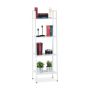 Pastatoma lentyna Relaxdays 10026047_954, 4 pakopos, Balta, 44 × 136 × 31,5 cm