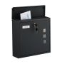 Pašto dėžutė Relaxdays, 3 langeliai, 4 rakteliai, 35 × 33 × 12 cm