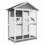 Bird cage PawHut 112x68x154cm., white/gray