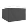 Pavėsinės šoninės panelės Relaxdays 10035872.0, 2 vnt, Pilkos, 200 × 300 cm
