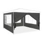 Pavėsinės šoninės panelės Relaxdays „Gazette“ 10035877.0, 4 vnt, Pilkos, 200 × 300 cm