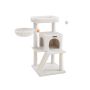 Cat scratching post 61.5x85.2x96cm., white/beige