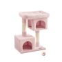 Cat scratching post 70x47x84cm., black/pink
