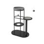 Cat scratching post 80x43x111cm., black/gray