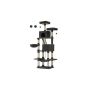 Cat scratching post 111x58.5x206cm., black/beige