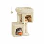 Cat scratching post 67cm high, beige