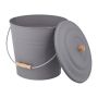 Pelenų kibiras Relaxdays, 12 l, 35,5 × 32 × 33 cm