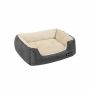 Dog bed 65 x 55 x 20 cm with reversible cushion PGW003G01